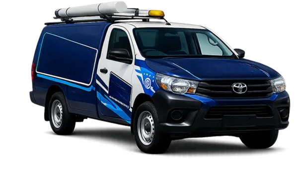 Service van parked on a Bella Vista street